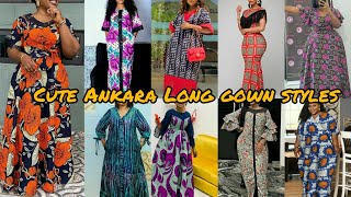 Stylish Ankara styles for ladies  Ankara Long gown styles  Ankara dress designs for women [upl. by Wei]