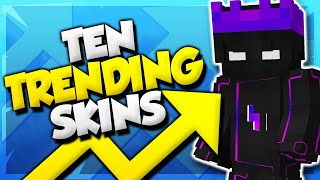 10 Trending Minecraft Skins [upl. by Nilek986]