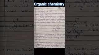 ReimerTiemann reaction Organic chemistry RHS handwrittennotes [upl. by Aneda]