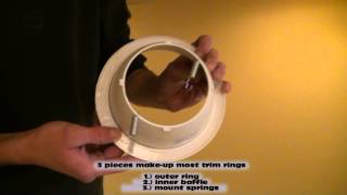 Trim Ring Install recessed Lights [upl. by Jahncke]