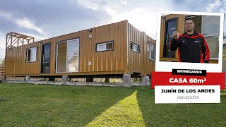 🚚⛰ENTREGAMOS UNA CASA CONTAINER EN LA CORDILLERA  📍 JUNÍN DE LOS ANDES NEUQUÉN [upl. by Pepper]