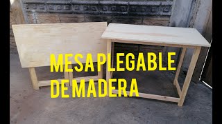 Mesa plegable de madera delgada [upl. by Yevad]