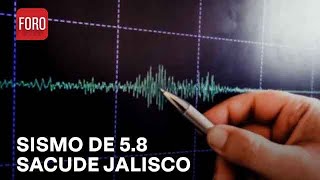 Nuevo sismo de magnitud preliminar de 59 sacude Jalisco hoy 8 Septiembre 2023 [upl. by Ilonka142]