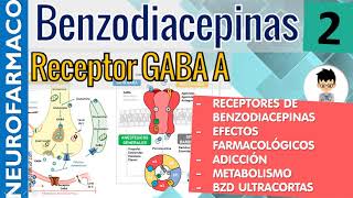 MECANISMO DE ACCIÓN RECEPTORES GABA BENZODIACEPINAS Efectos Farmacológicos Reacciones Adversas2 [upl. by Manya]