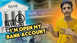 I’m open my bank account 😍 in first time in my life 😱 faziminiworld bankaccount openbankaccount [upl. by Ayerhs]