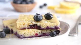 Lemon Blueberry Buttermilk Sheet Pan Pancakes [upl. by Poirer]