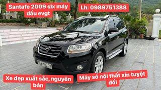 ĐÃ BÁN Santafe 2009 slx máy dầu evgt nhập khẩu nội địa Hàn Bác nào thích xe đẹp lh 0989751388 [upl. by Zullo411]