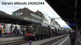 141R1244 auf Herbstfahrt ins Berner Oberland [upl. by Yesak]