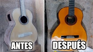 Como PINTAR una GUITARRA paso a paso ACABADO NATURAL  Cómo DESPINTAR una Guitarra [upl. by Bamford]