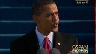 CSPAN President Barack Obama 2009 Inauguration and Address [upl. by Acirne]