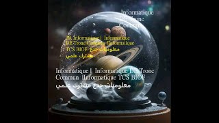 24 Informatique  Informatique DE Tronc Commun Informatique TCS BIOF معلوميات جدع مشترك علمي [upl. by Nnylkcaj]