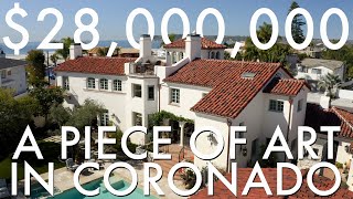 28M Spanish Estate Masterpiece in Coronado Ca [upl. by Nibor]