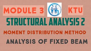 STRUCTURAL ANALYSIS 2  Analysis of Fixed Beam MODULE 3LECTURE 18 [upl. by Lewap27]