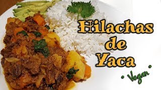 HILACHAS DE YACA JACKFRUIT  Vegan Recipe [upl. by Viva]