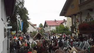 Gaufest Lenggries Trachtenumzug Festzelt Einmarsch 27072014 [upl. by Annodahs]