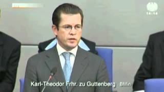 Spießrutenlauf Guttenberg vs Trittin Fragestunde im Bundestag 23022011 [upl. by Friedlander]