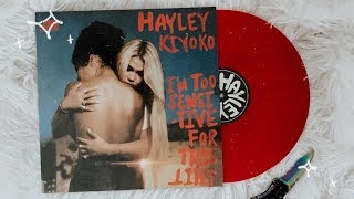 hayley kiyoko  im too sensitive for this shit vinyl unboxing [upl. by Ryder]