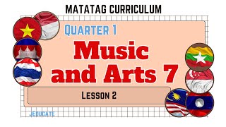 MUSIC AND ARTS 7  DEPED MATATAG CURRICULUM  LESSON 2 [upl. by Vassily]