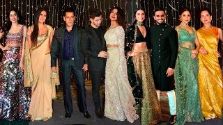 Bollywood Celebs At Priyanka Nick WEDDING Reception Mumbai FullVideoHDSalmanDipikaRanveerKatrina [upl. by Naga618]