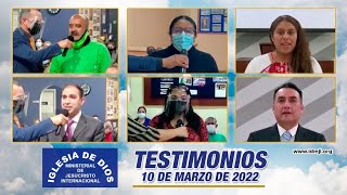 Testimonios 10 de marzo de 2022  México  Iglesia de Dios Ministerial de Jesucristo Internacional [upl. by Bartolemo]