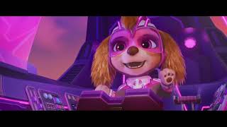 Paw patrol The mighty movie final scene but we hear an enigmatic encounter in the background [upl. by Yanehc]