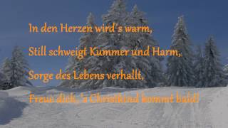 LEISE RIESELT DER SCHNEE mit Lyrics  4bMusik [upl. by Maril]