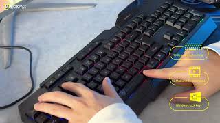 4 In 1 Backlit Gaming Keyboard Combo [upl. by Risay]