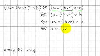 Beispiel eines aussagenlogischen Beweises [upl. by Ruiz]