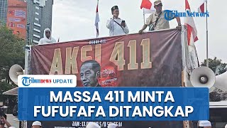 Aksi Reuni 411 Minta Jokowi Diadili hingga Fufufafa Ditangkap Rizieq Shihab Absen karena di Mekkah [upl. by Larkins]