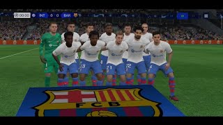 LEWANDOWSKI FC BARCELONA VS INTER MILAN UEFA CHAMPIONS LEAGUE GROUP STAGE MATCH 2 fcmobile [upl. by Heilner]