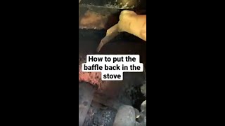 How to replace the baffle in the Hardy wood burning stove [upl. by Evvie]