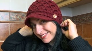 Gorro de rombos en relieve a ganchillo  Parte 2 [upl. by Rebeh]