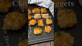 Easy Oven Baked Chicken Nuggets with Panko Crust [upl. by Htezil]