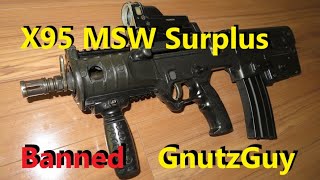 X95 Micro Surplus MSW Review IWI Tavor IDF bullpup [upl. by Kcirdderf]