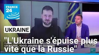 Ukraine  quotZelensky ne peut pas tenir sur la durée sans engagement occidental très fortquot [upl. by Jourdain195]