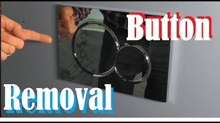 How to remove a Wall Mount Toilet Button Actuator Plate [upl. by Ardnuat900]