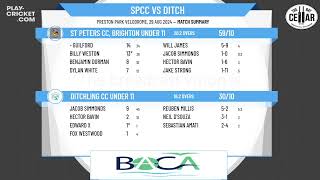 St Peters CC Brighton Under 11 v Ditchling CC Under 11 [upl. by Peale281]