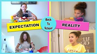 Back to School  Expectation vs Reality Haschak Sisters [upl. by Nivahb276]