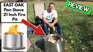 EAST OAK Pan Stove 21 Inch Fire Pit [upl. by Ykcor]