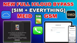 🔥 NEW SMD Activator iCloud Bypass GSMMEID With SIMCallsNetworkSignalCheckra1n Windows Jailbreak [upl. by Eicaj14]