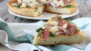 FOCACCIA MORBIDA CON PROSCIUTTO CRUDO E RUCOLA [upl. by Andi159]