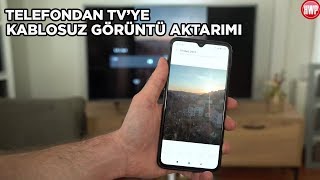 Telefondan TVye kablosuz görüntü aktarma  Nasıl yapılır [upl. by Danby646]