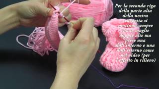 Scarpette Baby passo a passo ad uncinetto  parte 2   Video Tutorial [upl. by Aylsworth]