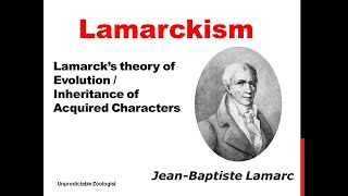 Lamarckism  Lamarcks Theory of Inheritance of Acquired Characters [upl. by Kera984]