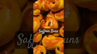 Saffron Buns  Watch until the end for the recipe shorts saffrobuns christmasbaking lussebullar [upl. by Nylkcaj]