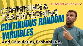 Transforming and Combining Continuous random Variables AP Statistics Topic 52 [upl. by Eulau]