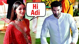 Aditya Roy Kapoor IGNORES Ananya Pandey In Front of Media At Ambani Ganpati puja [upl. by Attenhoj]