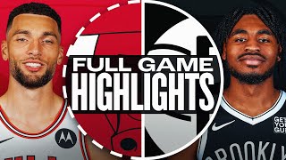 BULLS at NETS  FULL GAME HIGHLIGHTS  November 1 2024 [upl. by Aneekan801]