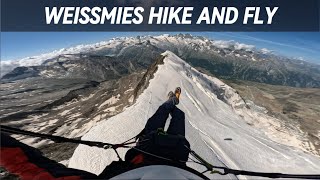 Weissmies 4023 m Hike and Fly [upl. by Ennyletak120]