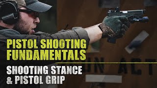 Shooting Stance and Pistol Grip  Pros Guide to Pistol Shooting Fundamentals [upl. by Tlevesoor756]